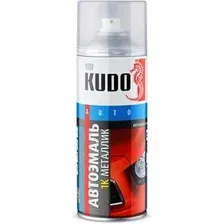 Автомобильная краска Kudo 1K эмаль автомобильная ремонтная металлик KU-41691 (520 мл, Платина 691)