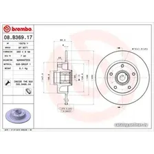 Тормозной диск Brembo 08B36917