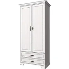 Шкаф распашной Anrex Tiffany 2DG2S Вудлайн Кремовый