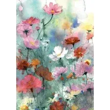 Картина Stamprint Пейзаж цветов АT009 (85x60)