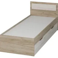 Кровать Тащи в дом Гармония КР607 80х200 (крафт серый/крафт белый)