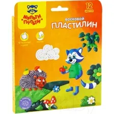 Пластилин восковой Мульти-пульти Енот в лесу / ВП_11058 (12цв)