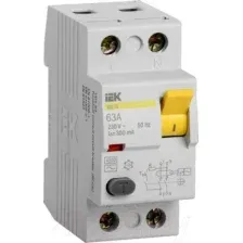Дифференциальный автомат IEK ВД1-63 2P 63А 300mA / MDV10-2-063-300