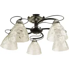 Люстра средней высоты Mirastyle BL-7760/5 CR+BK