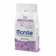 Сухой корм Monge Cat Daily Line Sterilised для стерилизованных кошек, из курицы 1,5кг