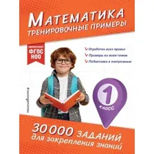 Учебное пособие Эксмо Математика. Тренировочные примеры. 1 класс, мягкая обложка (Королев Владимир)