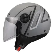 Мотошлем LS2 OF558 Sphere Lux II Minim (XS, черный/серый)