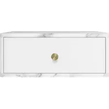 Тумба Shtabe Royal 5300 эко (мрамор каррара/р.золото)