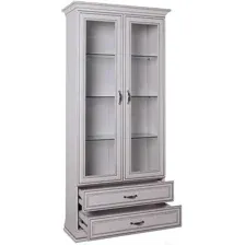 Шкаф-витрина Anrex Tiffany 2V2S (вудлайн кремовый)