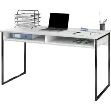 Письменный стол Soma СПМ-4 Metal 120x60 (белый/черный)