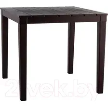 Стол пластиковый Ellastik Plast Прованс Квадратный 4 ножки 80x80x71.5 (шоколадный)