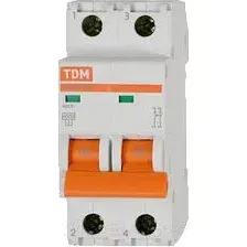 Выключатель автоматический TDM ВА 47-29 2Р 8А (В) 4.5кА / SQ0206-0023