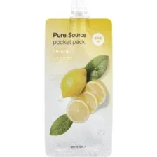 Маска для лица гелевая Missha Pure Source Pocket Pack Lemon ночная (10мл)