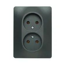 Розетка Schneider Electric Glossa GSL000720 (антрацит)