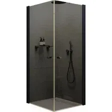 Душевой уголок MaybahGlass MGY-1300-6 (графитовое стекло/черный)