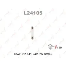 Автолампа SV8.5 LYNXAUTO L24105 C5W 24