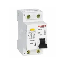 Дифавтомат SHCET АВДТ62 1Р+N 10А 30мА 4.5кА тип А (S0003291)