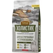 Сухой корм для кошек Деревенские лакомства Для кастрированных и стерилизованных с уткой (0.4кг)