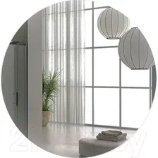 Зеркало Пекам RingFly 90x90 / ringFly-90x90dcl (с подсветкой, сенсором на взмах руки и часами)