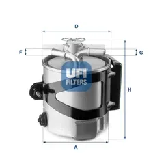 Топливный фильтр UFI 55.430.00
