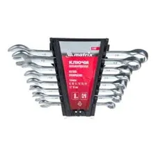 Набор ключей комбинированных 8-19 мм CrV (8 шт.) Matrix 15406