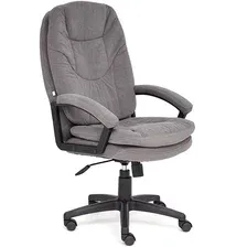 Офисное кресло TetChair Comfort LT флок (серый)