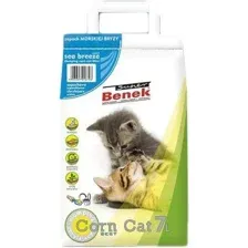 Наполнитель для туалета Super Benek Corn Cat Морской бриз 7 л