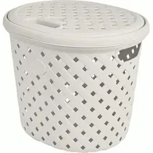 Корзина для белья Plast Team Rattan молочный туман 325х280х280 мм., 14 л. арт. РТ408811048