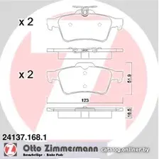Тормозные колодки Zimmermann 241371681