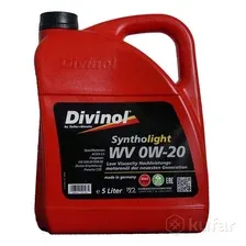 Масло моторное DIVINOL Syntholight WV 0W-20 5 л 49460K007 DIVINOL 49460K007