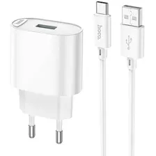 Сетевое зарядное Hoco C109A USB Type-C (белый)