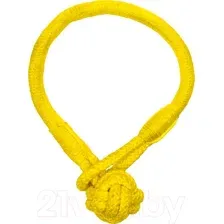 Игрушка для собак Playology Tough Tug Knot / P33360 (с ароматом курицы, желтый)