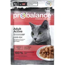Влажный корм для кошек ProBalance Active для активных кошек (85г)