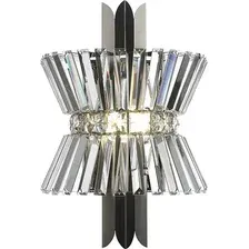 Люстра средней высоты Ambrella light LH41032/2 BK/CL (черный/прозрачный)