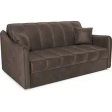 Диван Мебель-АРС Давос ППУ 155x200 см M2-110-3 (бархат шоколадный Star Velvet 60 Coffee)
