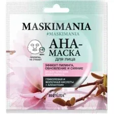 Маска для лица тканевая Belita Maskimania Эффект пилинга обновление и сияние
