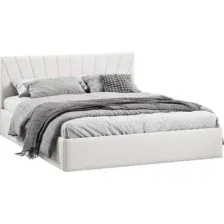 Кровать Трия Эвори с ПМ 160x200 Тип 1 (велюр светлый)
