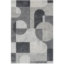 Ковер для жилой комнаты Sintelon Boho 51GMG 1K 80x150 (серый)