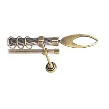 Карниз для штор Lm Decor Эллипс 178 1р витой 25мм (антик, 1.8м)