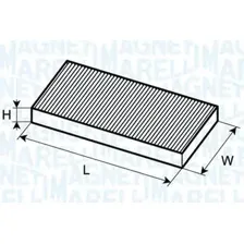 Салонный фильтр MAGNETI MARELLI 350203061410