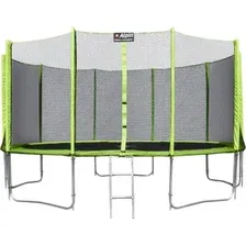 Батут Alpin 4.90 м с защитной сеткой и лестницей