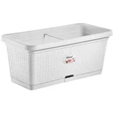 Вазон Stefanplast 75350 80х40 (белый)