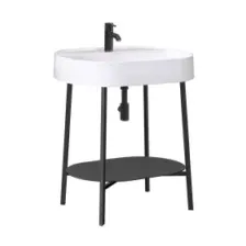 Тумба под умывальник Belux Эвора Н 75 М, Черный матовый