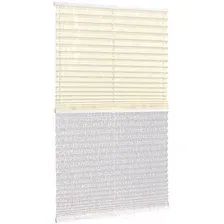 Штора-плиссе Delfa Mirror СПШ-3901/3504 Plain Transparent (68x160, кремовый/белый)