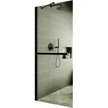 Душевая стенка MaybahGlass 89x195 MGD-732-6ш (прозрачное стекло/черный)