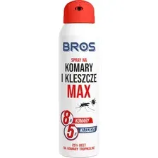 Аэрозоль от насекомых Bros Max от комаров и клещей 208 (90мл)