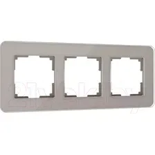 Рамка для выключателей и розеток Werkel Elite W0032417 (дымчатый/стекло)