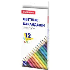 Набор цветных карандашей Erich Krause Basic / 50529 (12цв)