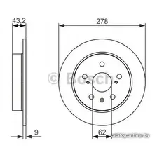 Тормозной диск Bosch 0986479047