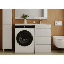 Тумба с умывальником Symbolite Даллас 110 Люкс Plus 3 ящика + Estetus Даллас 110x48 (правый, белый)
